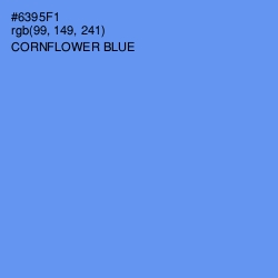 #6395F1 - Cornflower Blue Color Image